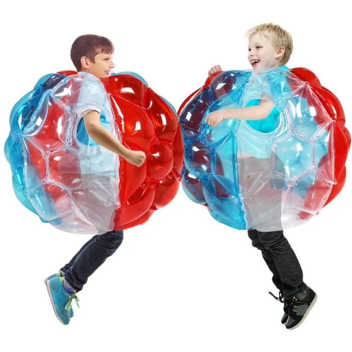 Les enfants gonflables de boule jouent de grandes boules de bulle de boule 