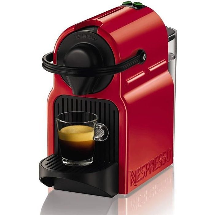 Nespresso Inissia - Cafetière à dosettes - Rouge rubis -