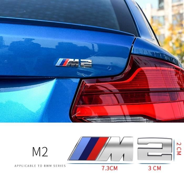 Logo ///M2 Coffre Arrière Sticker Emblème Badge Sigle Insigne Autocollant Pour BMW