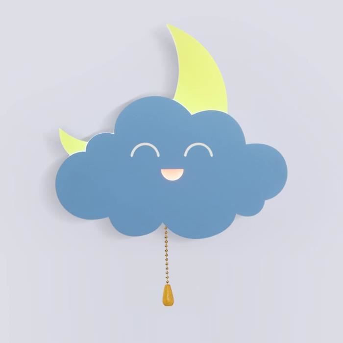 Applique Murale Nuage Bleu Avec Interrupteur Lampe Murale Enfant Led 8w 3000k Veilleuse Bebe Lampe De Mur Acrylique Modernes 167 Cdiscount Maison