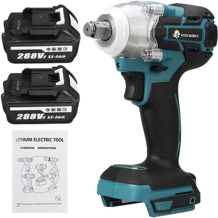 Clé à Choc Sans Fil Dong Cheng 20V - Couple Max 698 Nm - 2 Batteries 4.0 Ah - Boîte Incluse