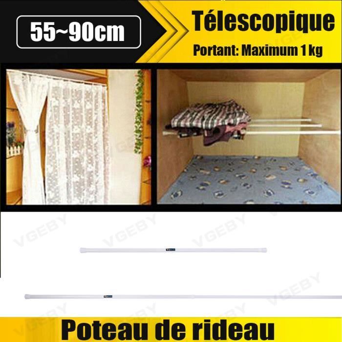 TRINGLE - EMBOUT TRINGLE,30-50cm--Barre extensible à ressort multifonctionnelle 18 110cm, perche TRINGLE - EMBOUT TRINGLE,30-50cm--Barre extensible à ressort multifonctionnelle 18 110cm, perche