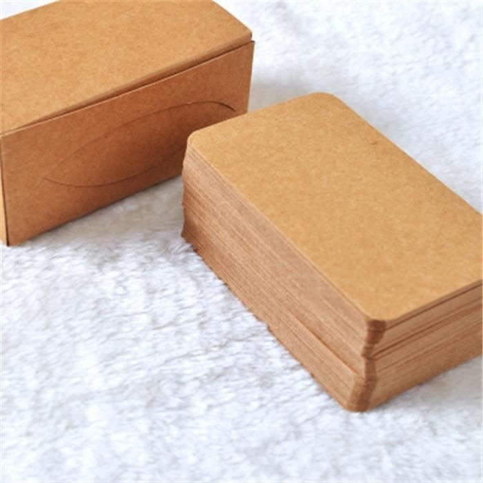 Japun Cartes Postales En Papier Kraft 100 Pièces - A6 300g/m² Creamy Coconut Pour Écriture Et Impression