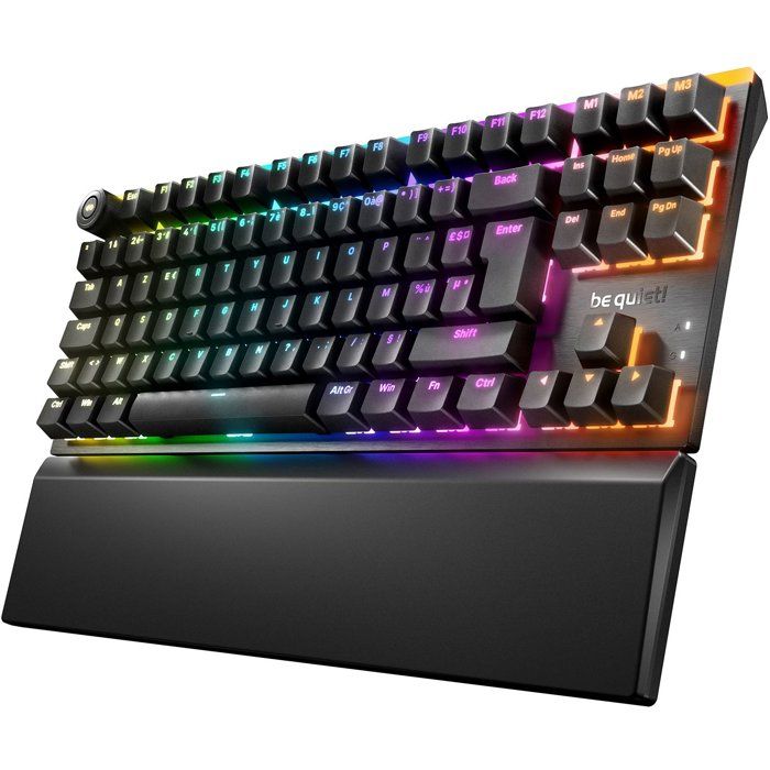 Clavier Gamer - Mécanique Silencieux Linéaire (Orange) - BE QUIET! - Light Mount TKL - TKL - ARGB