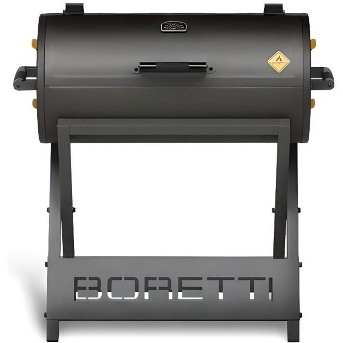Barbecue à charbon BORETTI - Barilo - 3 paniers - Thermomètre intégré