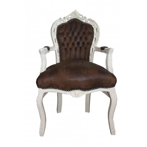 Fauteuil Bergere Chaise Baroque Accoudoirs de Antique
