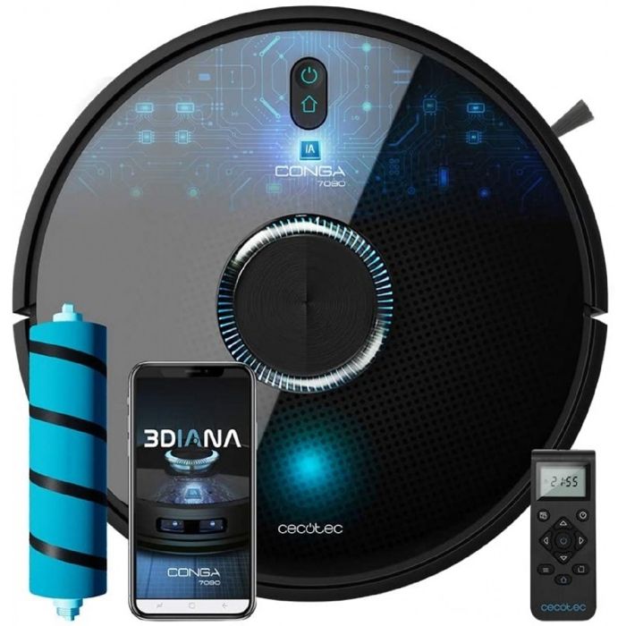 Aspirateur robot Cecotec Conga 7090 IA 10000 PA Wifi 6400 mAh Noir