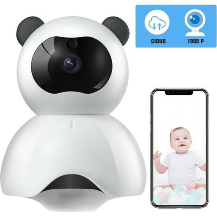 Babyphone Caméra Video Surveillance sans fil HD 720P Webcam avec