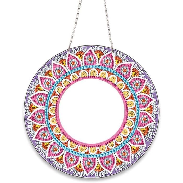 Kit Peinture Diamant Pendentif Fenêtre – Guirlande Strass DIY, Art Diamant Intérieur Jardin, Décoration Mural Lumineuse
