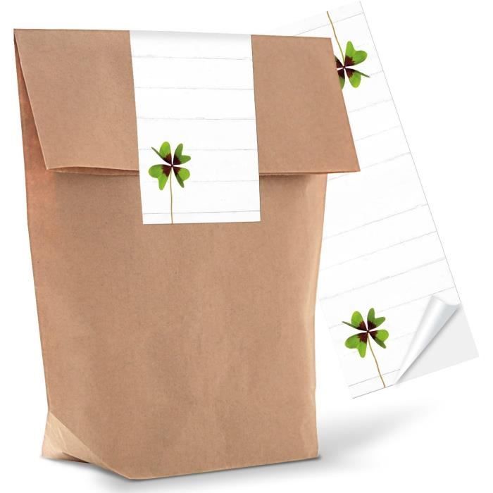 Lot De 10 Sacs En Papier Kraft Extra Larges - 40x15x30 Cm - Marron - Avec Poignées, Pour Courses Et Détail