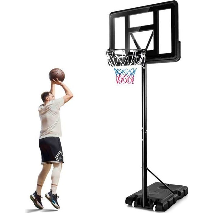 COSTWAY Panier de Basket-Ball sur Pied 130-305 cm Hauteur Réglable