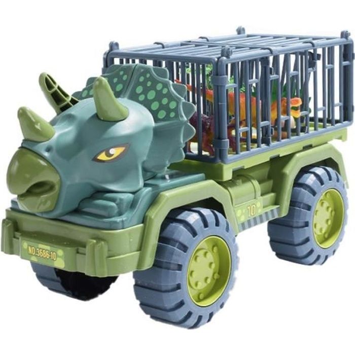 Meilleurs prix pour Jouet d'excavatrice - Grand Dinosaur - Style 2 - Inertie - Camion de transport - Dinosaures réalistes