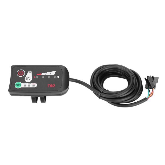 Dioche Affichage du vélo électrique Pièce d'accessoire de bricolage de panneau de commande d'affichage à LED étanche pour