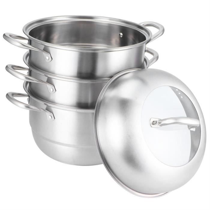 Pot à Vapeur | Ensemble De Casseroles Empilables En Acier Inoxydable à Pot à Vapeur | Ensemble De Casseroles Empilables En Acier Inoxydable à