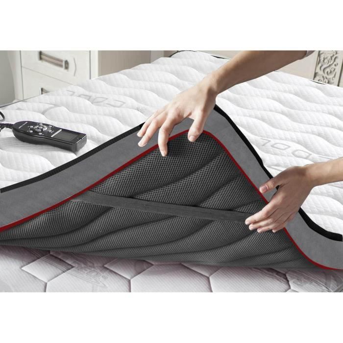 Topper-Surmatelas avec massage pour un sommeil agréable- dim : 160x200 cm