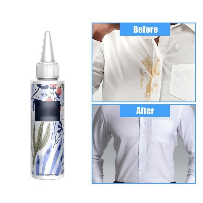 Spray Détachant 120 Ml Pour Vêtements - Élimine Taches Tenaces (nourriture, Gras, Encre), Sans Danger Pour Enfants, Portable