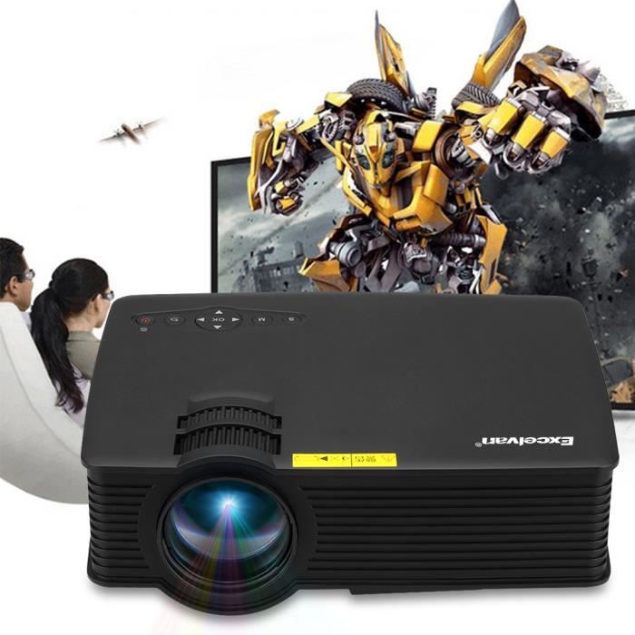 Excelvan Mini LED vidéoprojecteur Noir Projecteur Portable 800 x 480 ...