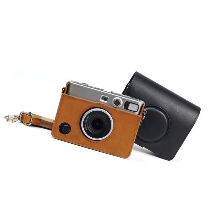 Sacoche Appareil Photo Universelle Rétro Marron - Compacte Et Pratique