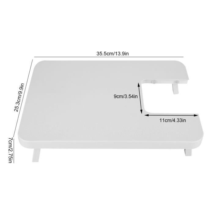 Panneau D'extension Pour Machine à Coudre - Mini Table Rallonge Universelle En Plastique - 25,6 X 20,5 Cm - 7