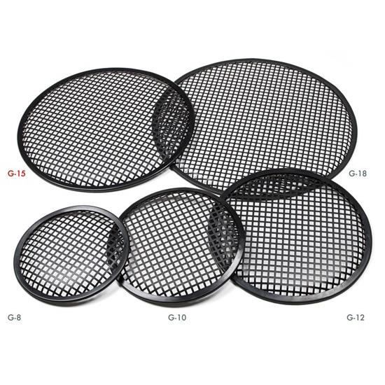 Grille De Haut-parleur HQ-Power 12 Pouces (30 Cm) - En Métal Noir - Neuf - Pour Enceinte Ou Baffle