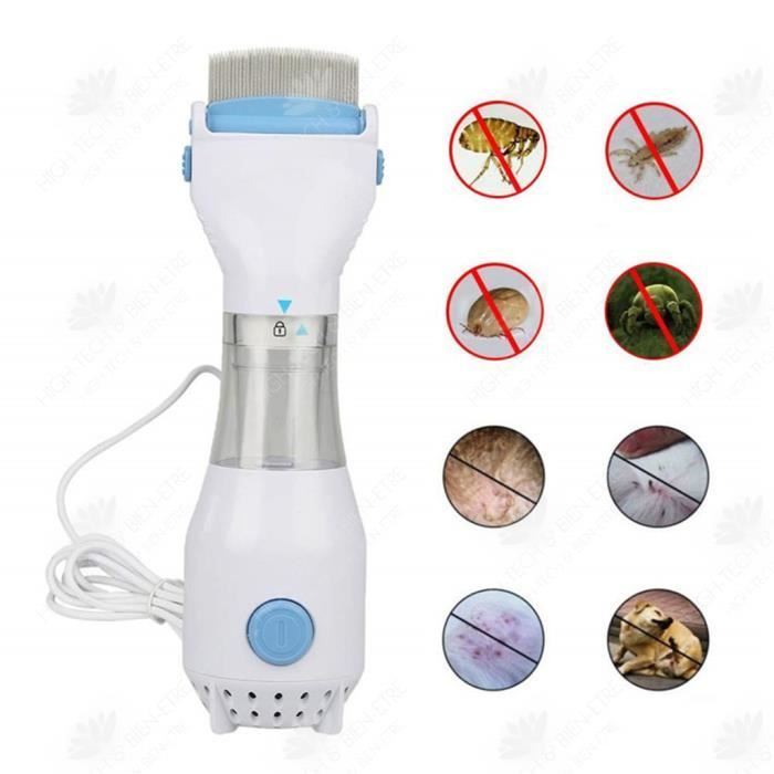 HTBE® Nettoyeur électrique pour animaux de compagnie nettoyage des cheveux nettoyage physique multifonctionnel peigne nettoyant