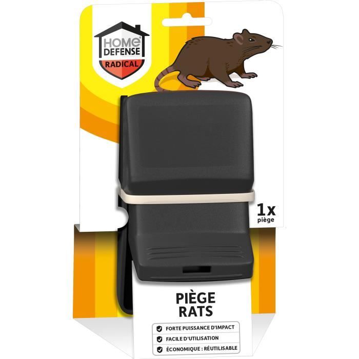 HOME DEFENSE Piège Mécanique Contre Rats x1