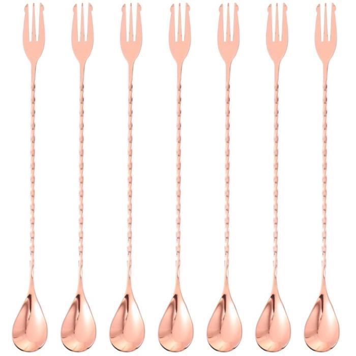 Ferenando 12 Pièces Cuillere Longue En Plastique Réutilisable