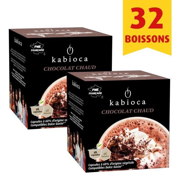 Kabioca Dolce Gusto Chocolat - 2 x 16 Dosettes Végétales