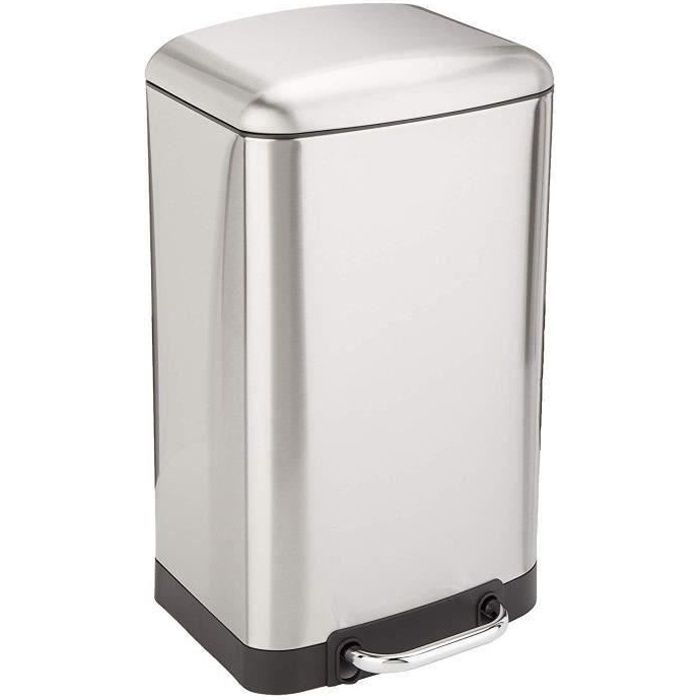 Poubelle de Cuisine à Pédale - GREENWICH - 30 L - Inox Brossé - Kitchen Move