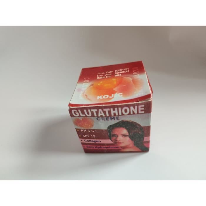 Crème Éclaircissante Glutathione Forte Anti-Tâches & Anti-Acné - Lot De 2 Tubes