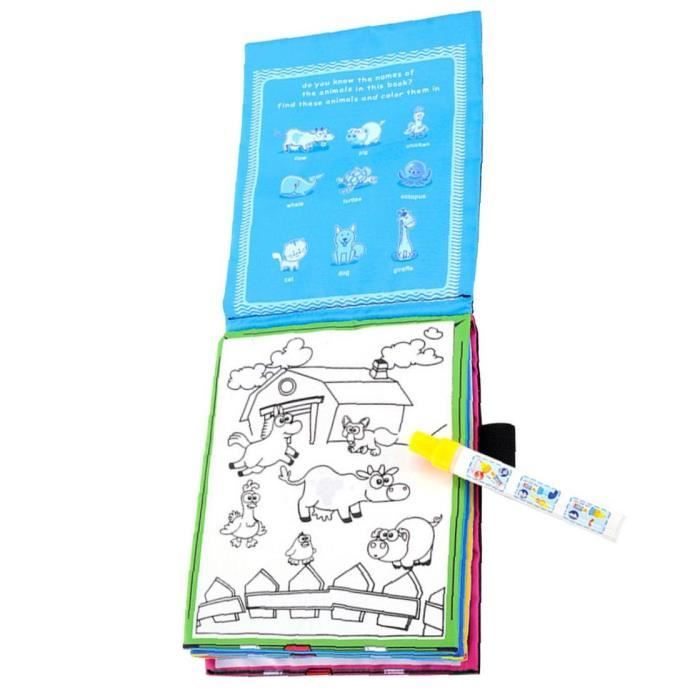 1pc magie eau coloriage livre de dessin peinture album photo avec stylo rechargeable pour enfants cdiscount jeux jouets rugrats nouveau