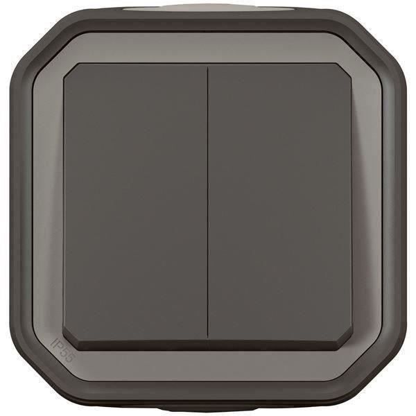 LEGRAND Commande pour fonction double interrupteur ou va-et-vient - 10A - Anthracite