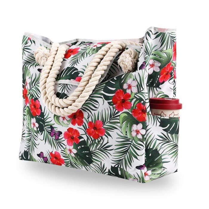 Grande Sac de Plage FemmeSac plage homme en ToileSacs dépaule