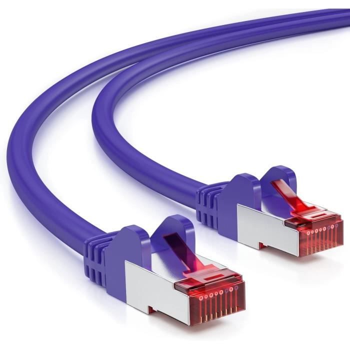 Cable Ethernet - Limics24 - 20M Cat6 Câble Réseau Blindage Pimf S/Ftp ...