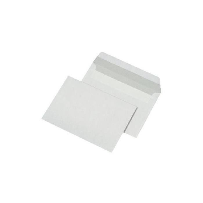 Enveloppes - Blanc - Sans fenêtre