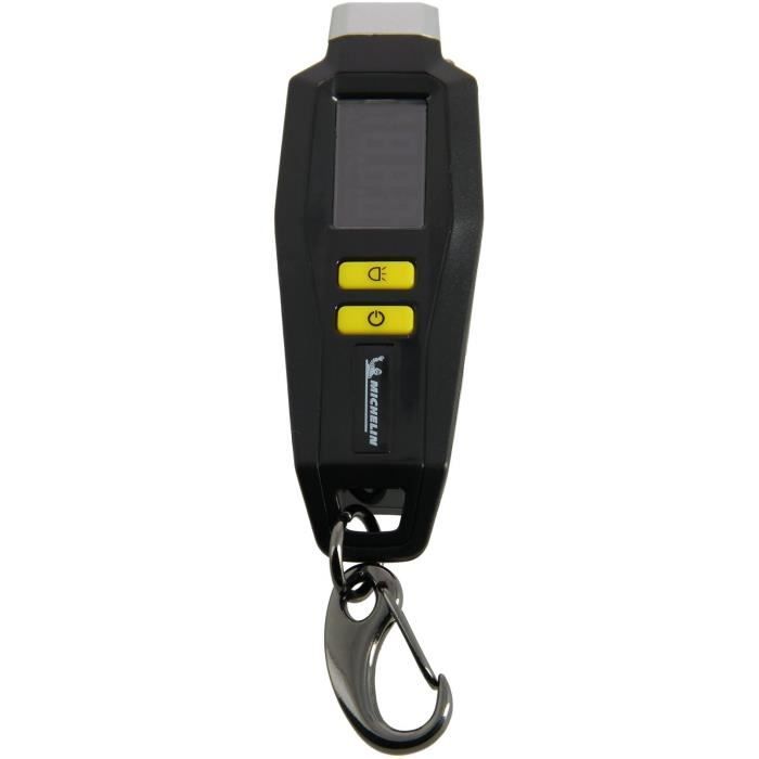 Contrôleur de pression digital de 0.05 bars à 7 bars- MICHELIN - Ecran LCD - Eclairage lampe torche