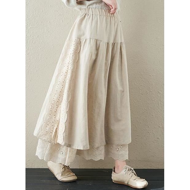 Jupe En Coton Femme Merona Taille 4 – Imprimé Feuilles Marron, Coupe Ligne A, Occasion