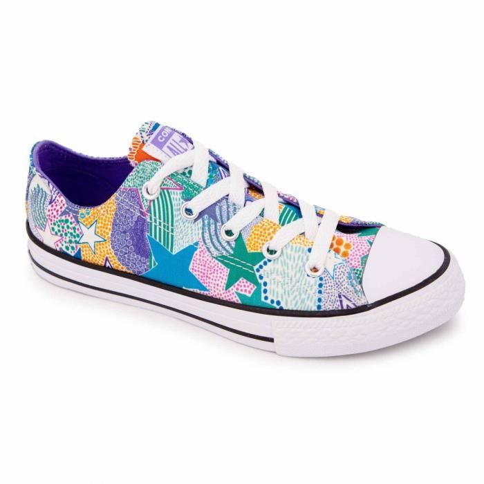 converse basse multicolore