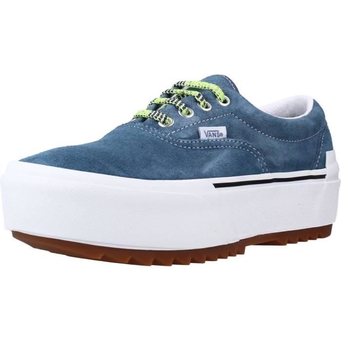 Basket Vans Modele 116745 Femme Bleu Lacets Textile Bleu Cdiscount Chaussures