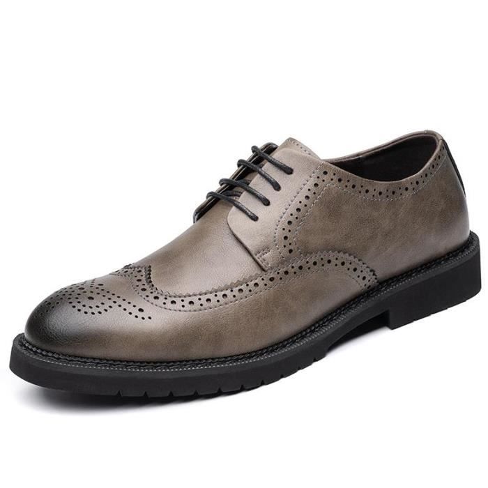 chaussure derby marron