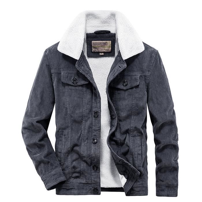 Veste De Champ L.L. Bean Homme – Noir, Velours Côtelé Doublé Laine – Taille M