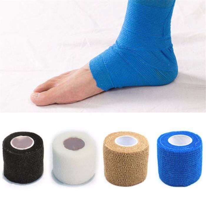 Bandage Élastique, Bandage De Compression Confortable Et Durable Auto- Adhésif Pour Poignets Et Coudes