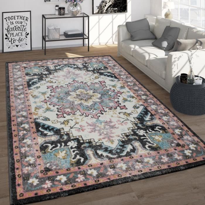 tapis et moquettes tapis de salon orient avec des fils en gris creme maison