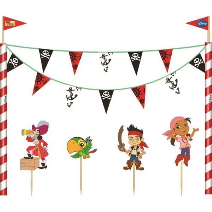 Kit Decoration Gateau Jake Le Pirate Disney C Achat Vente Deco De Fete Murale Cdiscount