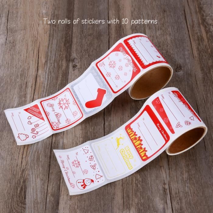 Autocollants Sapin De Noël 500 Pièces Autoadhésifs Pour