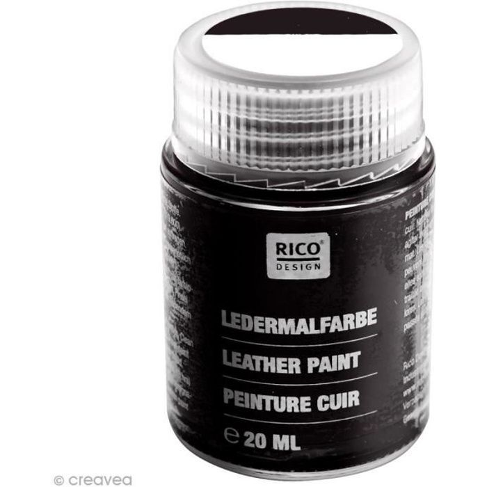 Spray de peinture pour cuir Noir mat 150 ml
