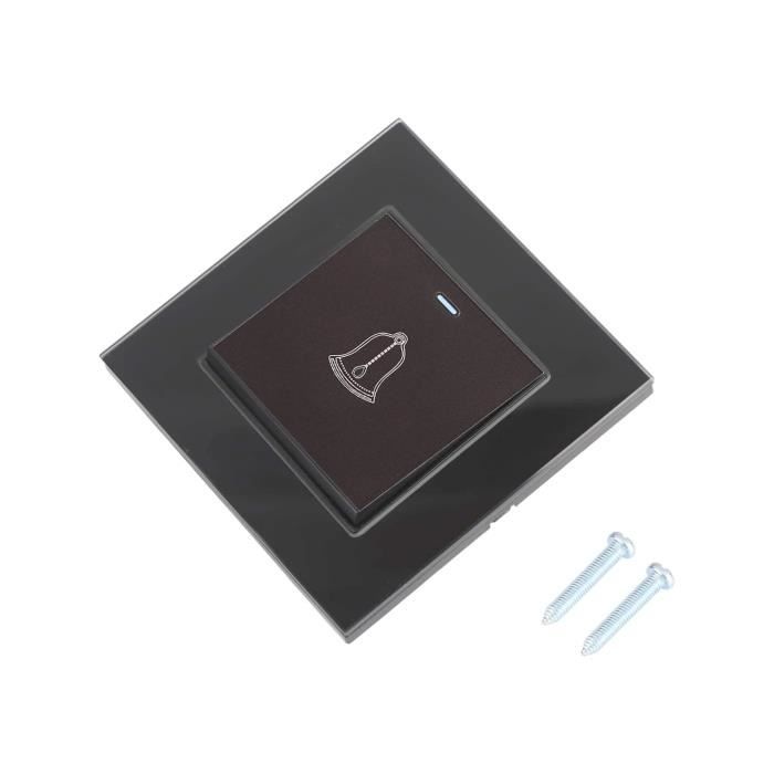 EMOS Interrupteur-Sonnette Noir à Bascule 250V 10AX - IP20 Intérieur Sans Boîtier