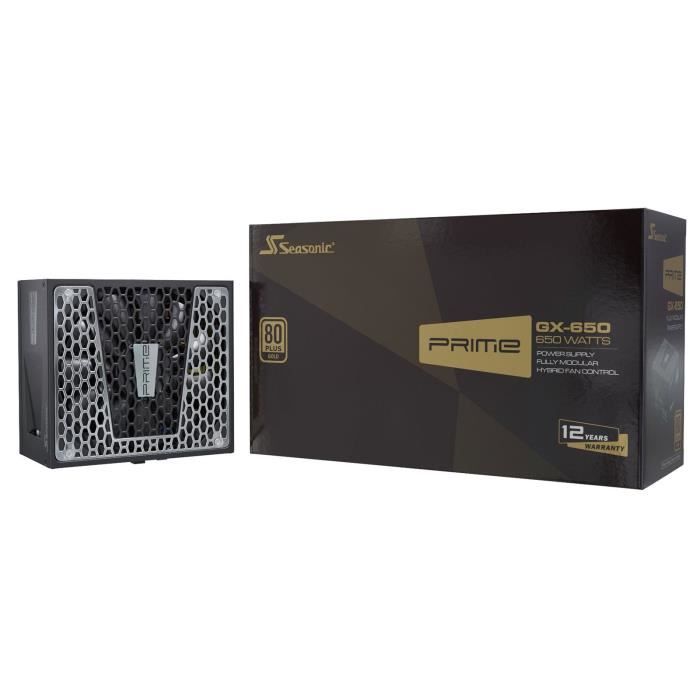 Seasonic Prime GX 80 Plus Gold Netzteil modular 650 Watt - vue 4