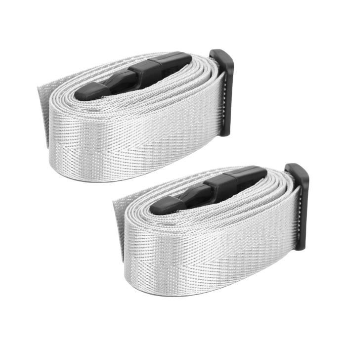 Sangle à Bagage Réglable Uxcell, 1,5 M, Boucle Rouge, Pour Valise