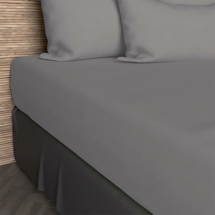 Basics Drap-housse en microfibre Noir 180/ x/ 200/ x/ 30/ cm